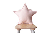 Light Gray and Pink Star Pillows Set