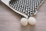 Triangle Pom Pom Baby Blanket