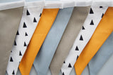 Olive and Mustard Flag Bunting