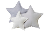 Light Gray Star Pillow