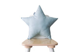 light blue star pillow