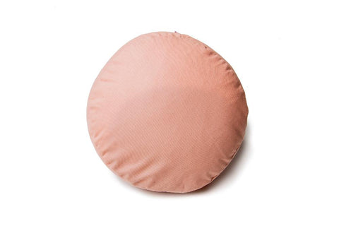 Pink round pillow