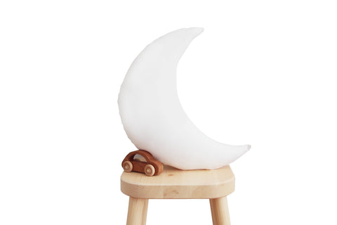 white moon pillow