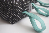 Black and White Pacifier Bag