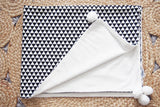 Triangle Pom Pom Baby Blanket