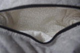Gray Linen Pacifier Bag