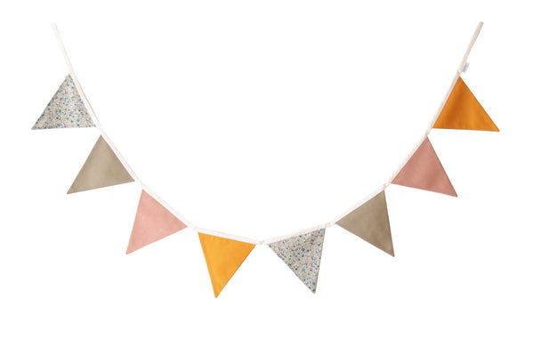 Olive and Pink bunting