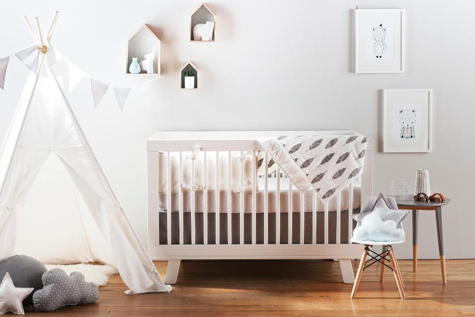 Feather crib bedding store