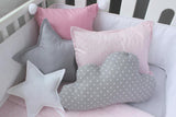 Gray Star Pillow