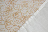 Peach and Gold Roses Crib Fitted Sheet