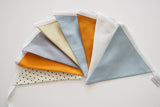 Blue and Ochre Flag Bunting
