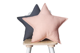 Dark blush pillows top