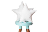 White and Pink Star Pillows Set