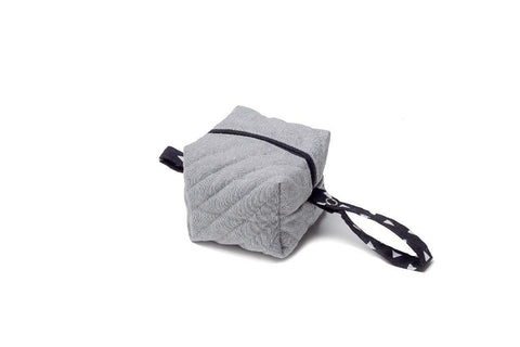 Gray Linen Pacifier Bag