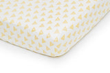 Ivory and Gold Crib Fitted Sheet