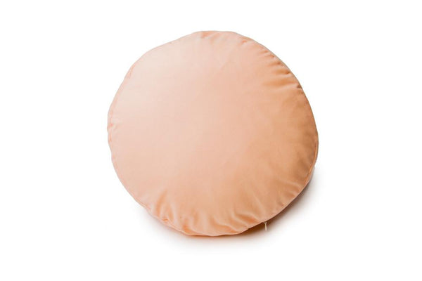 Peach round pillow