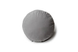 Gray round pillow