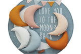 Dusty Pink Moon Pillow