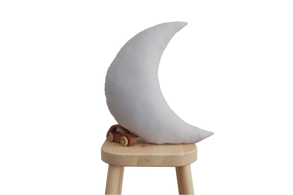 Light Gray Moon Pillow